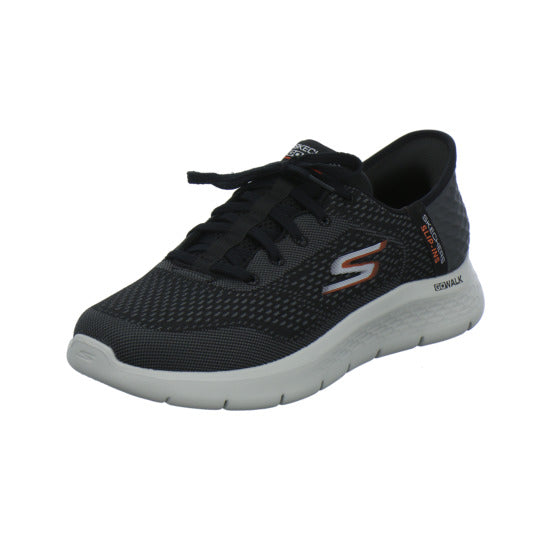Skechers Go Walk Slip-Ins Schnürhalbschuhe Schwarz - 360° Ansicht