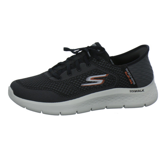 Skechers Go Walk Slip-Ins Schnürhalbschuhe Schwarz - 360° Ansicht