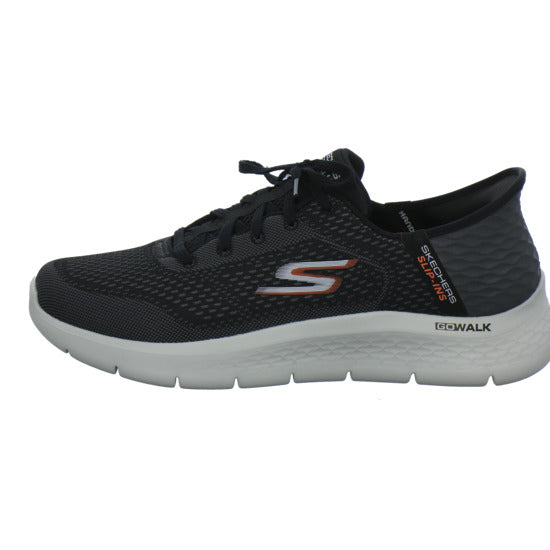 Skechers Go Walk Slip-Ins Schnürhalbschuhe Schwarz - 360° Ansicht