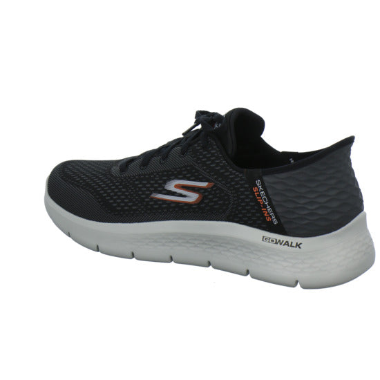 Skechers Go Walk Slip-Ins Schnürhalbschuhe Schwarz - 360° Ansicht