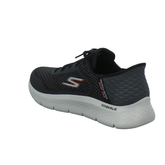 Skechers Go Walk Slip-Ins Schnürhalbschuhe Schwarz - 360° Ansicht