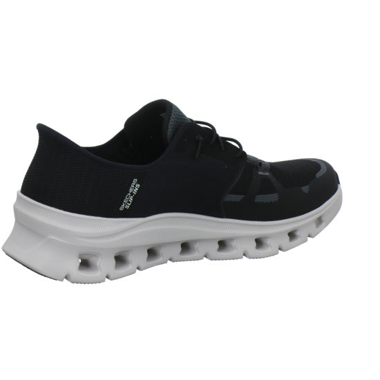 Skechers Glide Step Schnürhalbschuhe Schwarz - 360° Ansicht