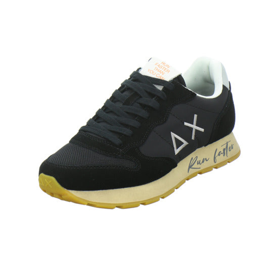 SUN68 Tom Vintage Schnürhalbschuhe Schwarz - 360° Ansicht