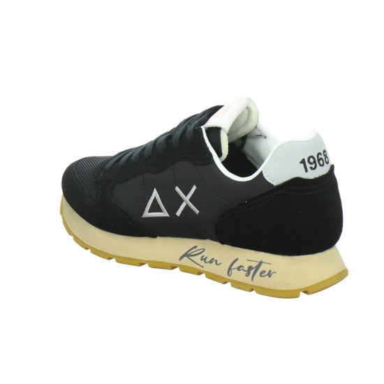 SUN68 Tom Vintage Schnürhalbschuhe Schwarz - 360° Ansicht