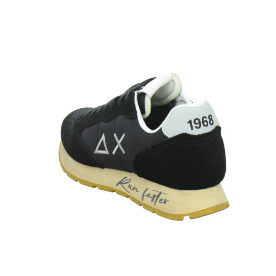 SUN68 Tom Vintage Schnürhalbschuhe Schwarz - 360° Ansicht
