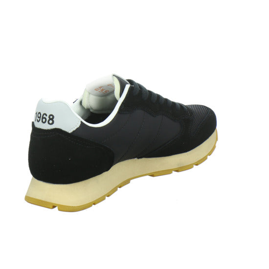 SUN68 Tom Vintage Schnürhalbschuhe Schwarz - 360° Ansicht