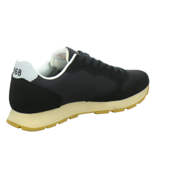 SUN68 Tom Vintage Schnürhalbschuhe Schwarz - 360° Ansicht