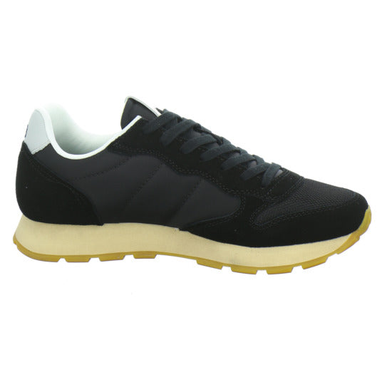 SUN68 Tom Vintage Schnürhalbschuhe Schwarz - 360° Ansicht