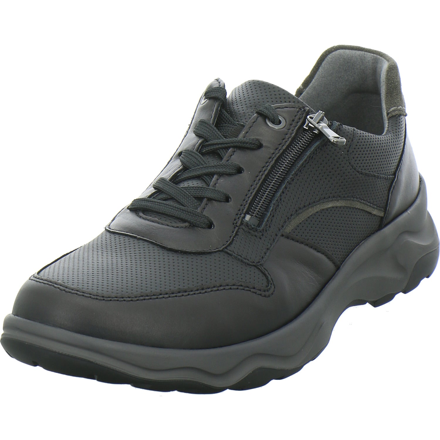 Waldläufer H-Max Schnürhalbschuhe Schwarz