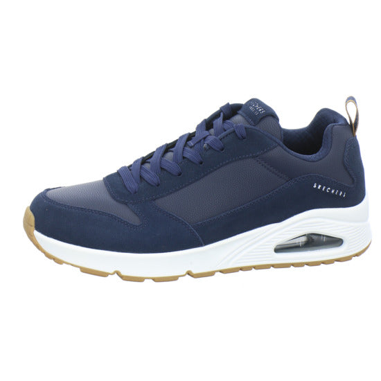 Skechers UNO Schnürhalbschuhe Dunkelblau - 360° Ansicht