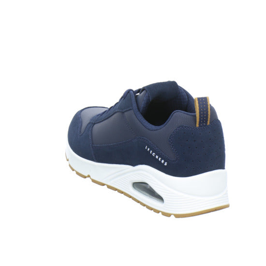 Skechers UNO Schnürhalbschuhe Dunkelblau - 360° Ansicht