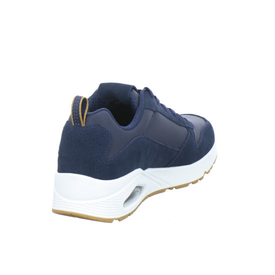 Skechers UNO Schnürhalbschuhe Dunkelblau - 360° Ansicht