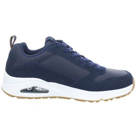 Skechers UNO Schnürhalbschuhe Dunkelblau - 360° Ansicht