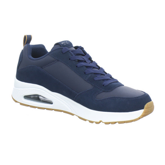 Skechers UNO Schnürhalbschuhe Dunkelblau - 360° Ansicht