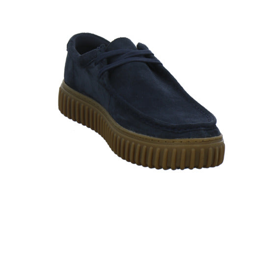 Clarks Torhill Schnürhalbschuhe Dunkelblau - 360° Ansicht
