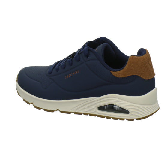 Skechers UNO Schnürhalbschuhe Dunkelblau - 360° Ansicht
