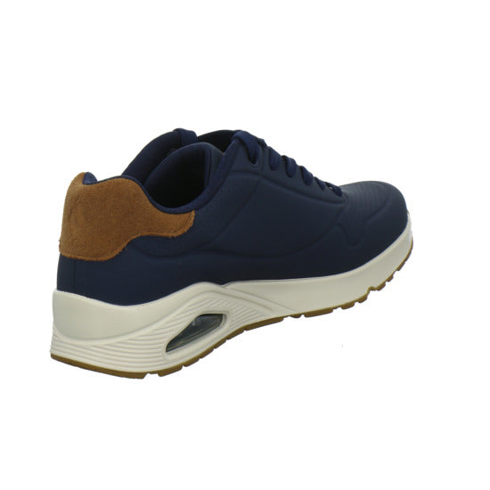 Skechers UNO Schnürhalbschuhe Dunkelblau - 360° Ansicht
