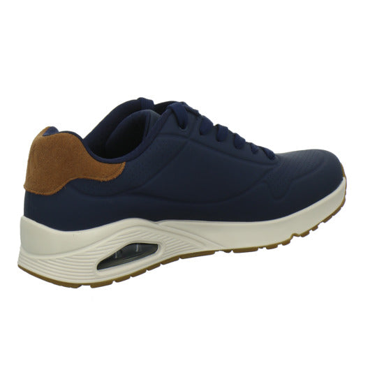 Skechers UNO Schnürhalbschuhe Dunkelblau - 360° Ansicht