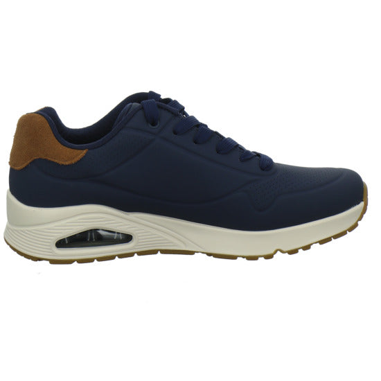Skechers UNO Schnürhalbschuhe Dunkelblau - 360° Ansicht