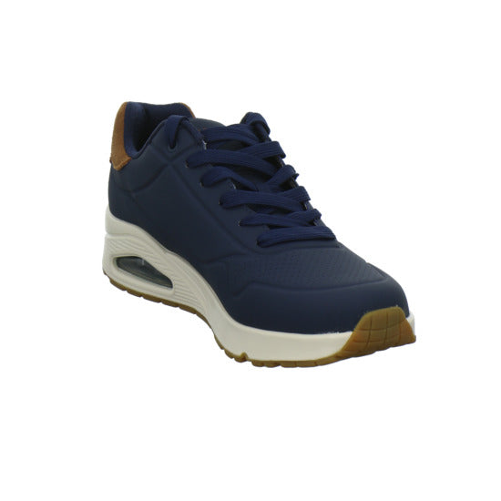 Skechers UNO Schnürhalbschuhe Dunkelblau - 360° Ansicht
