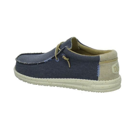 Hey Dude Wally Coastland Schnürhalbschuhe Dunkelblau - 360° Ansicht