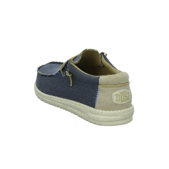 Hey Dude Wally Coastland Schnürhalbschuhe Dunkelblau - 360° Ansicht