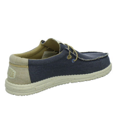 Hey Dude Wally Coastland Schnürhalbschuhe Dunkelblau - 360° Ansicht