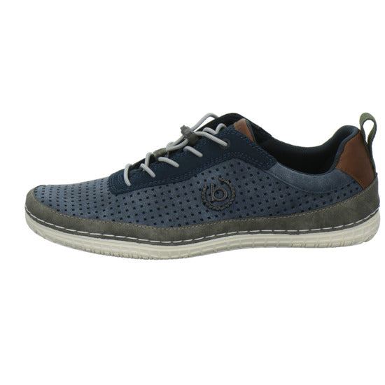 Bugatti Classic Bimini Schnürhalbschuhe Blau-kombi - 360° Ansicht