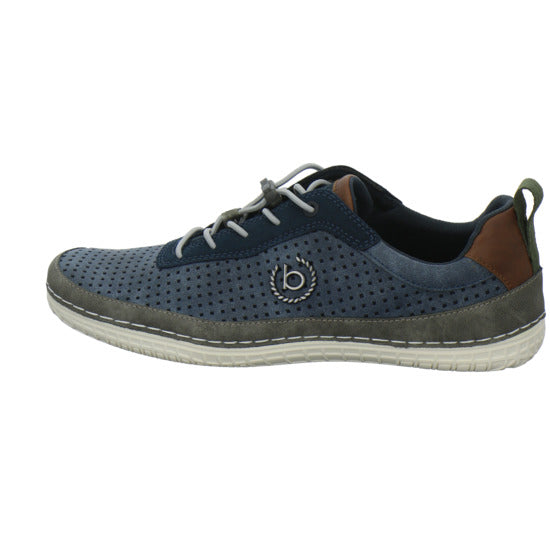 Bugatti Classic Bimini Schnürhalbschuhe Blau-kombi - 360° Ansicht