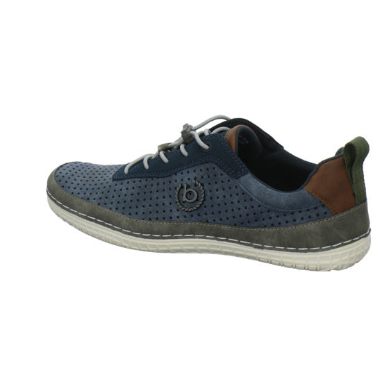 Bugatti Classic Bimini Schnürhalbschuhe Blau-kombi - 360° Ansicht
