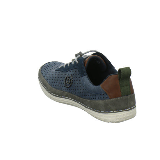 Bugatti Classic Bimini Schnürhalbschuhe Blau-kombi - 360° Ansicht