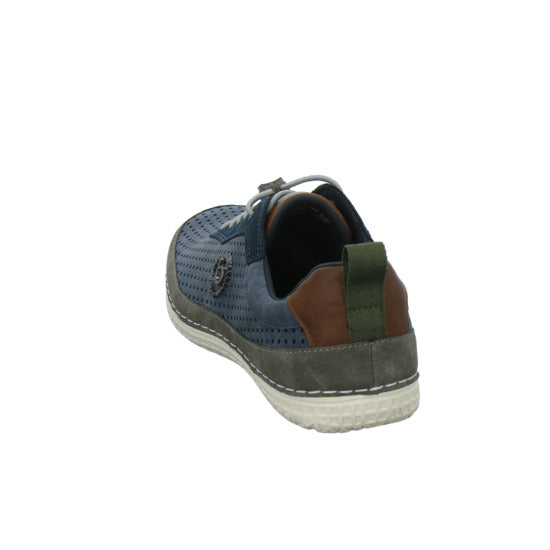 Bugatti Classic Bimini Schnürhalbschuhe Blau-kombi - 360° Ansicht