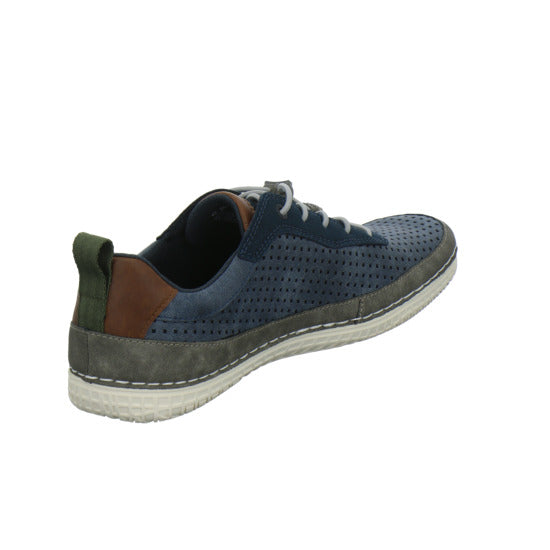 Bugatti Classic Bimini Schnürhalbschuhe Blau-kombi - 360° Ansicht