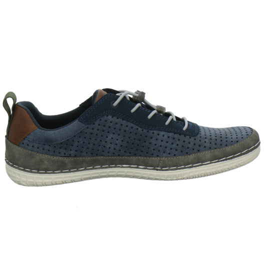 Bugatti Classic Bimini Schnürhalbschuhe Blau-kombi - 360° Ansicht