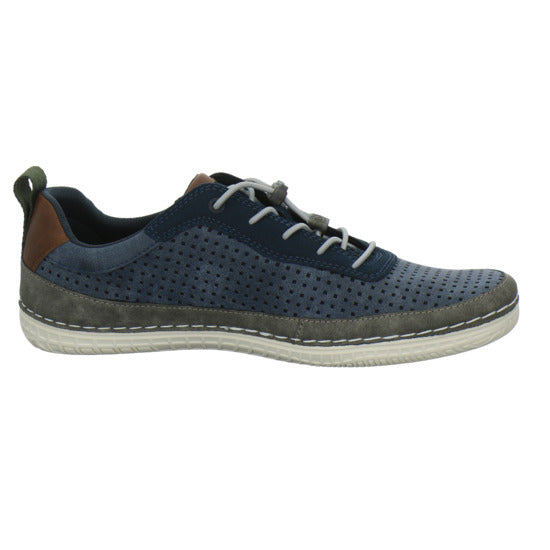 Bugatti Classic Bimini Schnürhalbschuhe Blau-kombi - 360° Ansicht