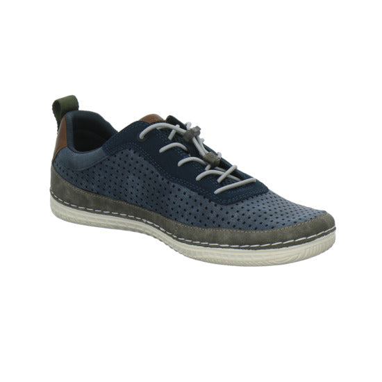 Bugatti Classic Bimini Schnürhalbschuhe Blau-kombi - 360° Ansicht