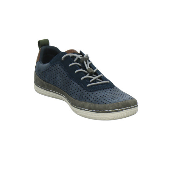 Bugatti Classic Bimini Schnürhalbschuhe Blau-kombi - 360° Ansicht