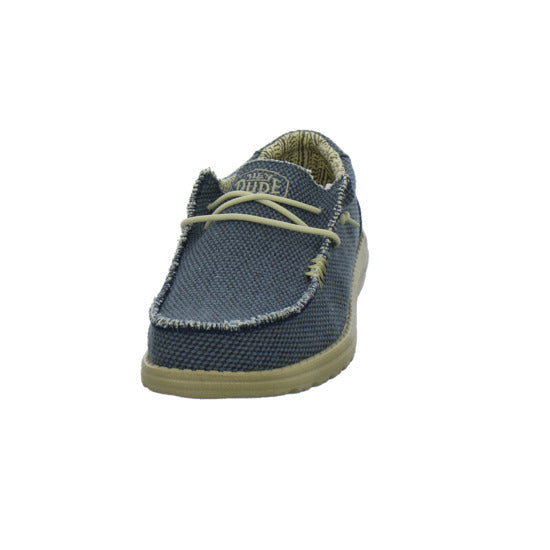 Hey Dude Wally Braided Schnürhalbschuhe Denim - 360° Ansicht