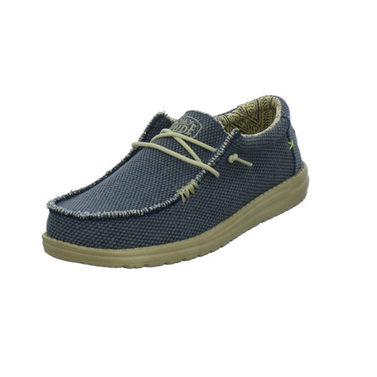 Hey Dude Wally Braided Schnürhalbschuhe Denim - 360° Ansicht