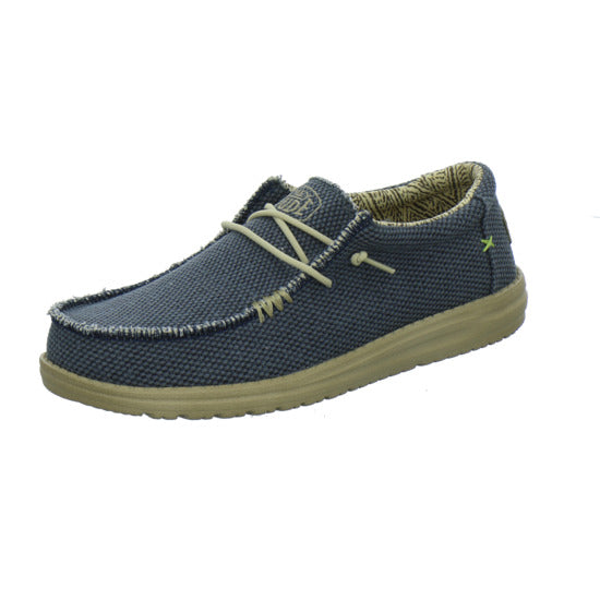 Hey Dude Wally Braided Schnürhalbschuhe Denim - 360° Ansicht