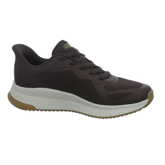 Skechers Sneaker Herren Bobs Slip-Ins Dunkelbraun