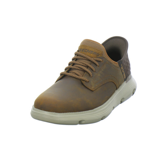 Skechers Garza Slip Ins Schnürhalbschuhe Mittelbraun - 360° Ansicht