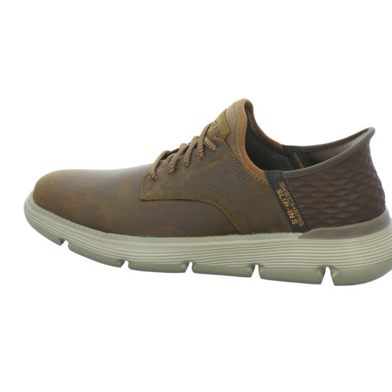 Skechers Garza Slip Ins Schnürhalbschuhe Mittelbraun - 360° Ansicht