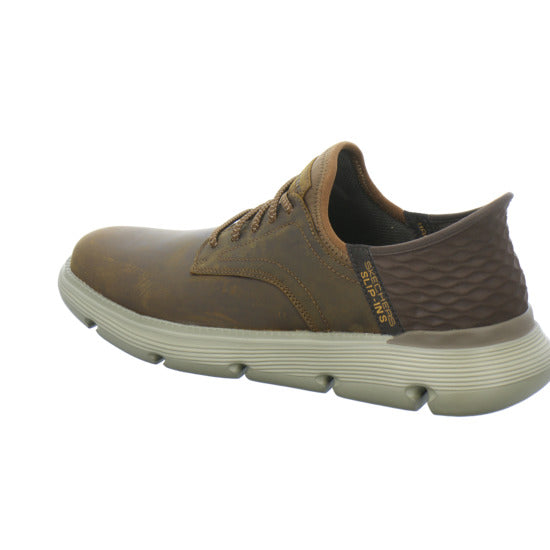 Skechers Garza Slip Ins Schnürhalbschuhe Mittelbraun - 360° Ansicht