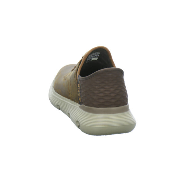 Skechers Garza Slip Ins Schnürhalbschuhe Mittelbraun - 360° Ansicht