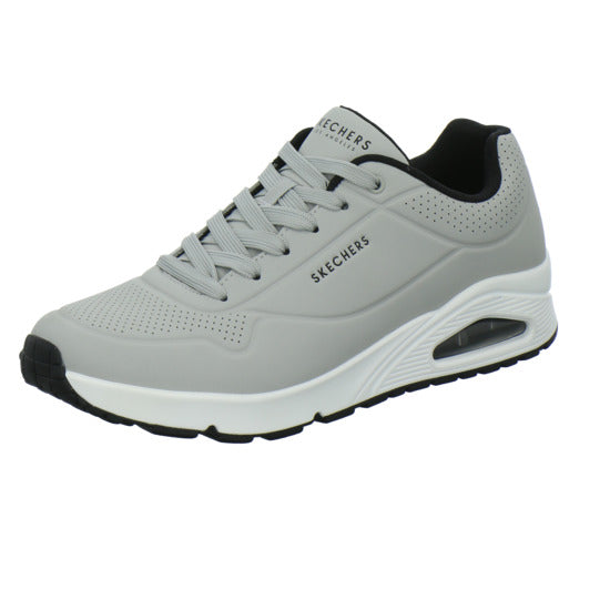 Skechers UNO Schnürhalbschuhe Hellgrau - 360° Ansicht