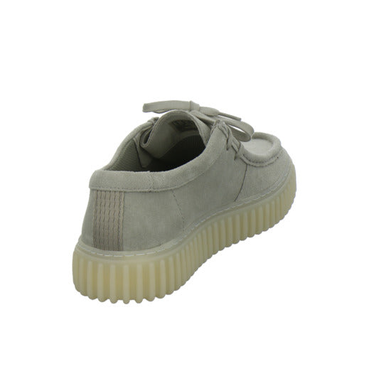 Clarks Torhill Schnürhalbschuhe Hellgrau - 360° Ansicht