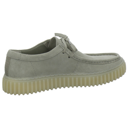 Clarks Torhill Schnürhalbschuhe Hellgrau - 360° Ansicht