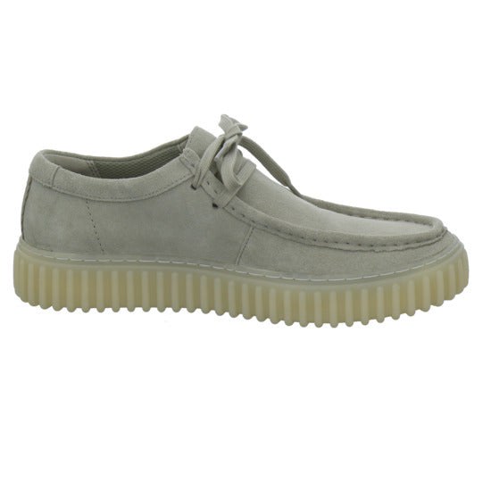 Clarks Torhill Schnürhalbschuhe Hellgrau - 360° Ansicht