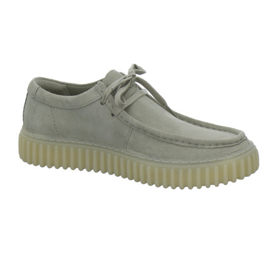 Clarks Torhill Schnürhalbschuhe Hellgrau - 360° Ansicht